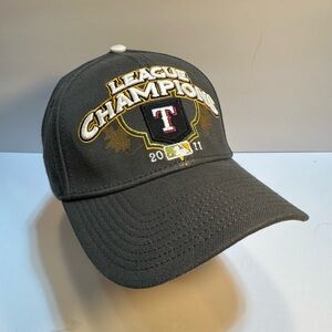 Texas Rangers Cap Hat 2011 League Champions New Era World Series Pre-owned
